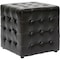 Baxton Studio Siskal Dark Brown Modern Cube Ottoman, PK2 72-4038 - alternate 3